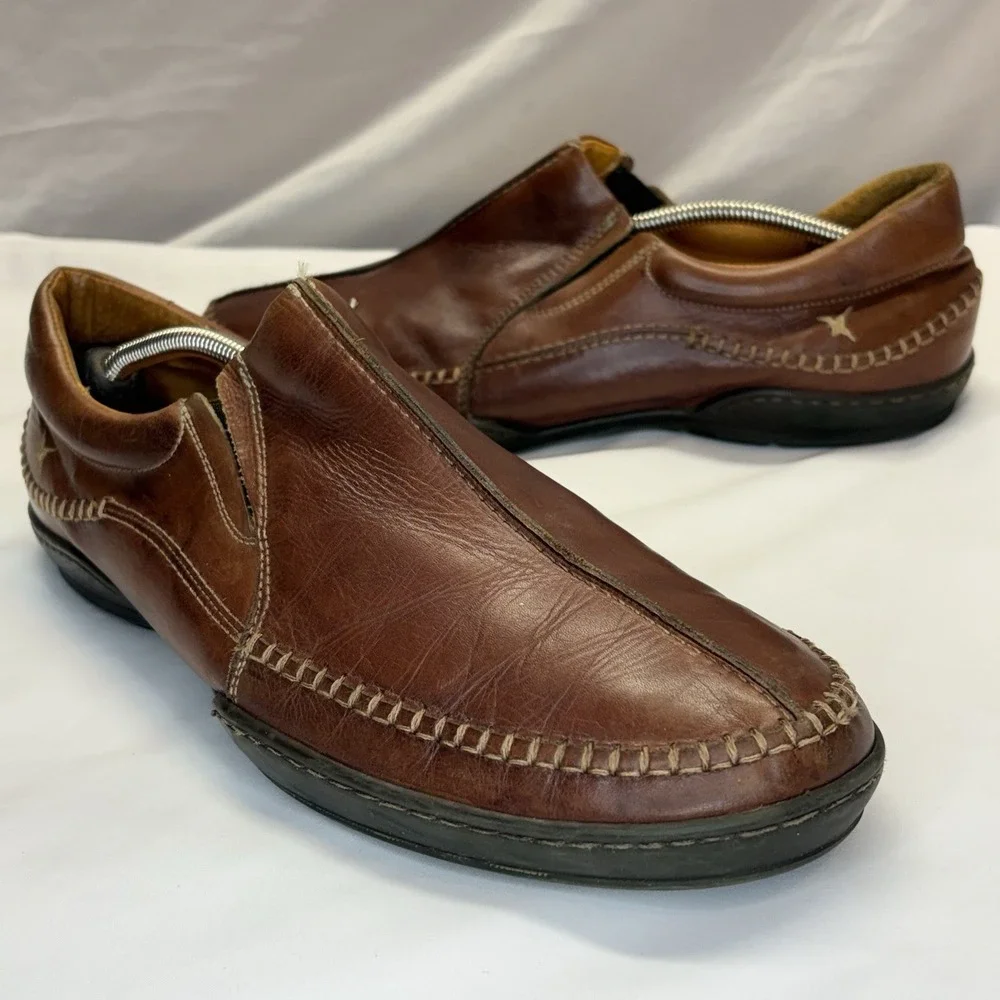 Pikolinos San Telmo Leather Loafers in Brandy EU 46 US Men's 13 Slip On Brown